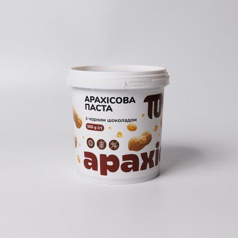 Арахісова паста з чорним шоколадом TOM, 500 г